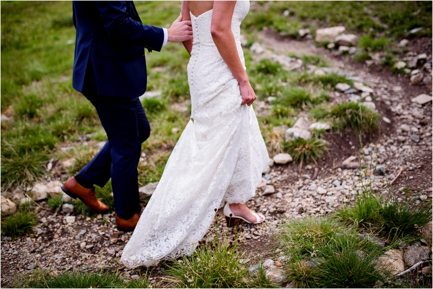 Mountain bride and groom