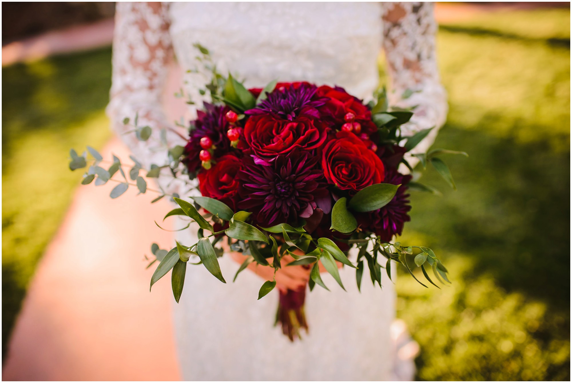 Red Fall Bridal bouquet