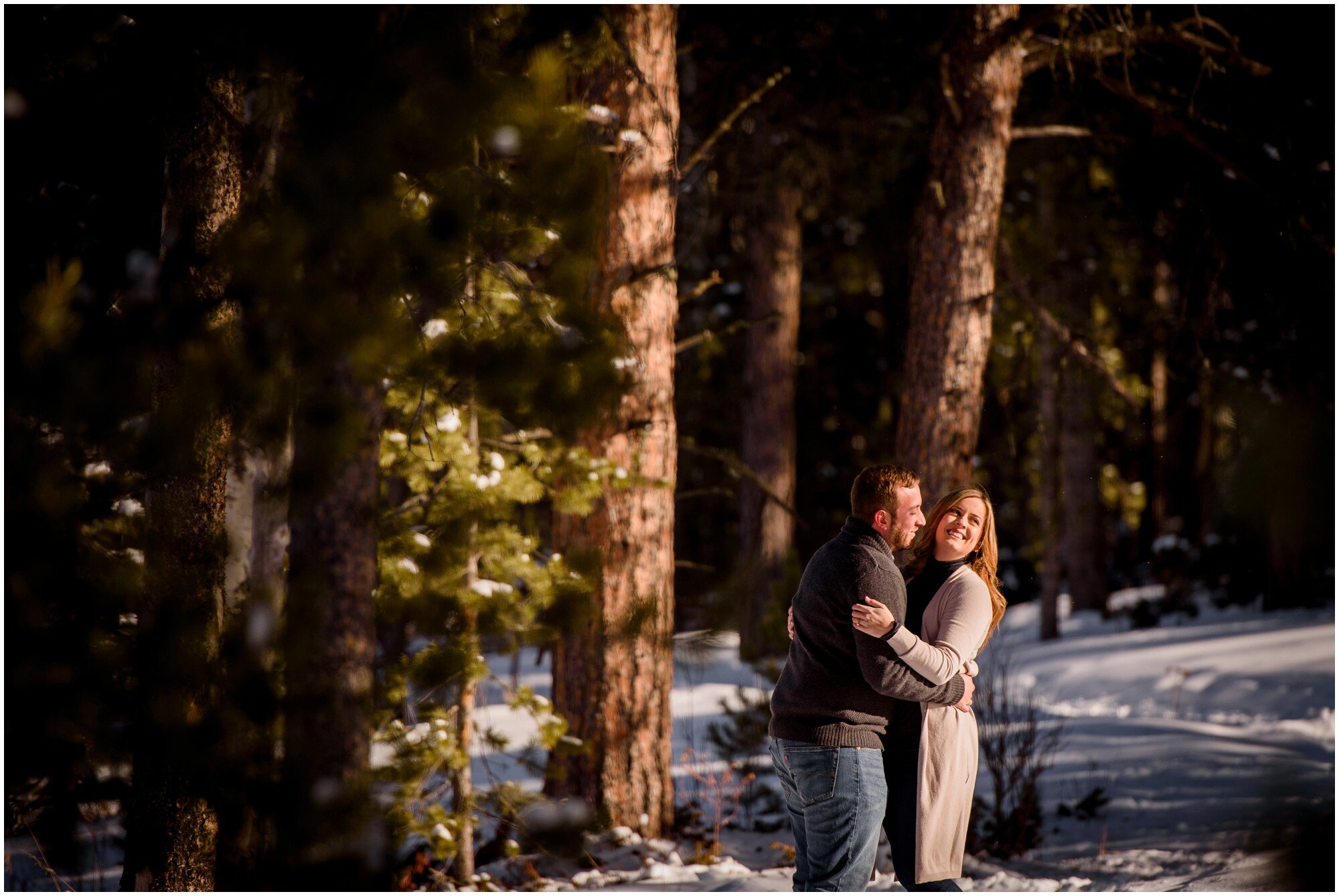 Flying J Ranch Winter Engagement photo