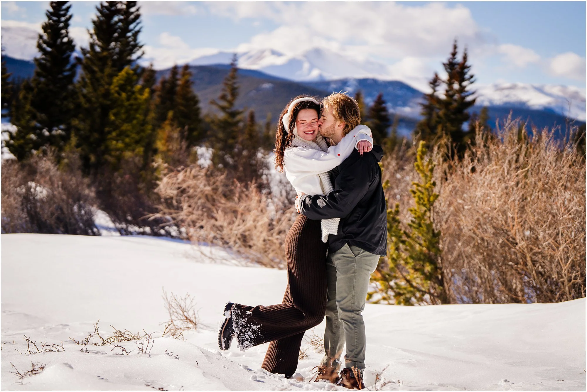 Colorado Winter Engagement photo location