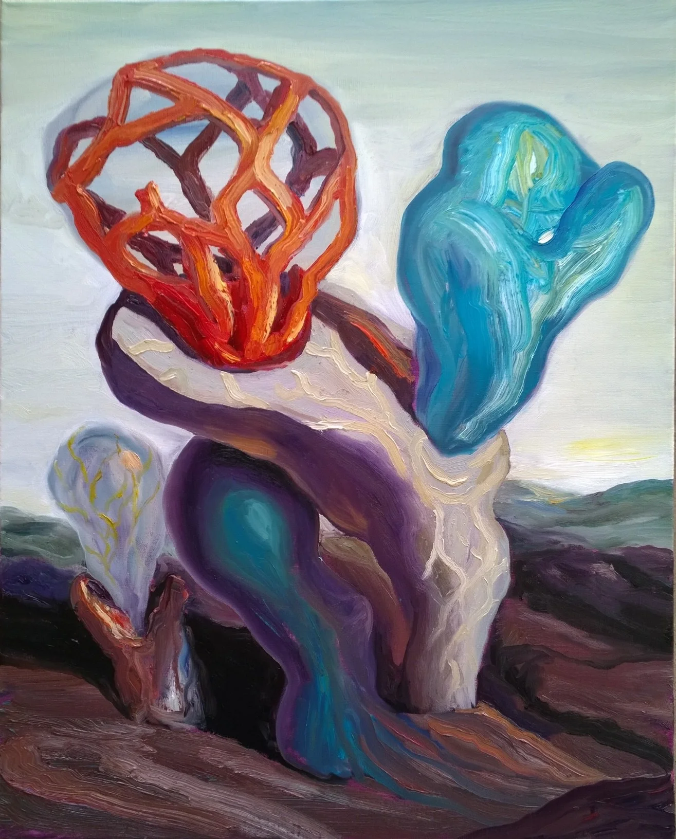 “Thought forms Fraught” - oil on linen. 2018. 