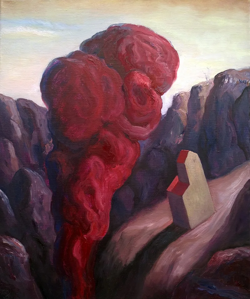 “enGorge” - oil on linen. 2018.