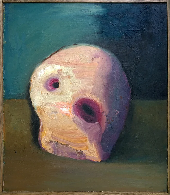 "Biomorph" - oil on canvas mounted on board, 67 58 cm. 2014.