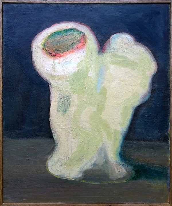 “Biomorph - Green Life” - oil on canvas mounted on board, 78 x 68 cm. 2014.