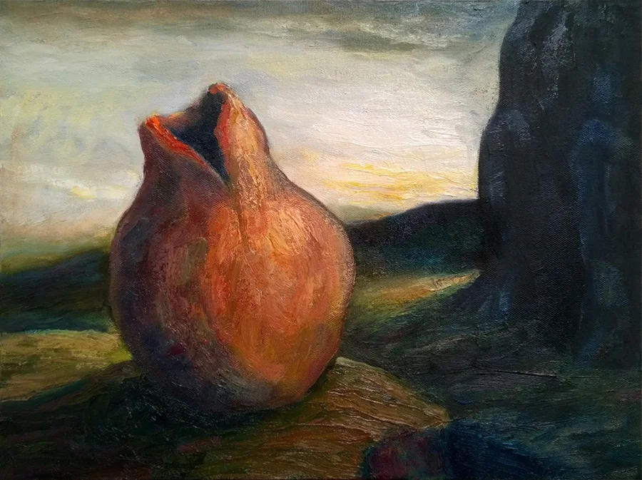 “Song” - oil on canvas, 30x41 cm. 2018.
