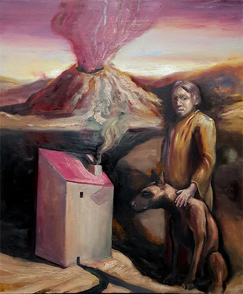 “Sentry” - oil on linen, 2018.