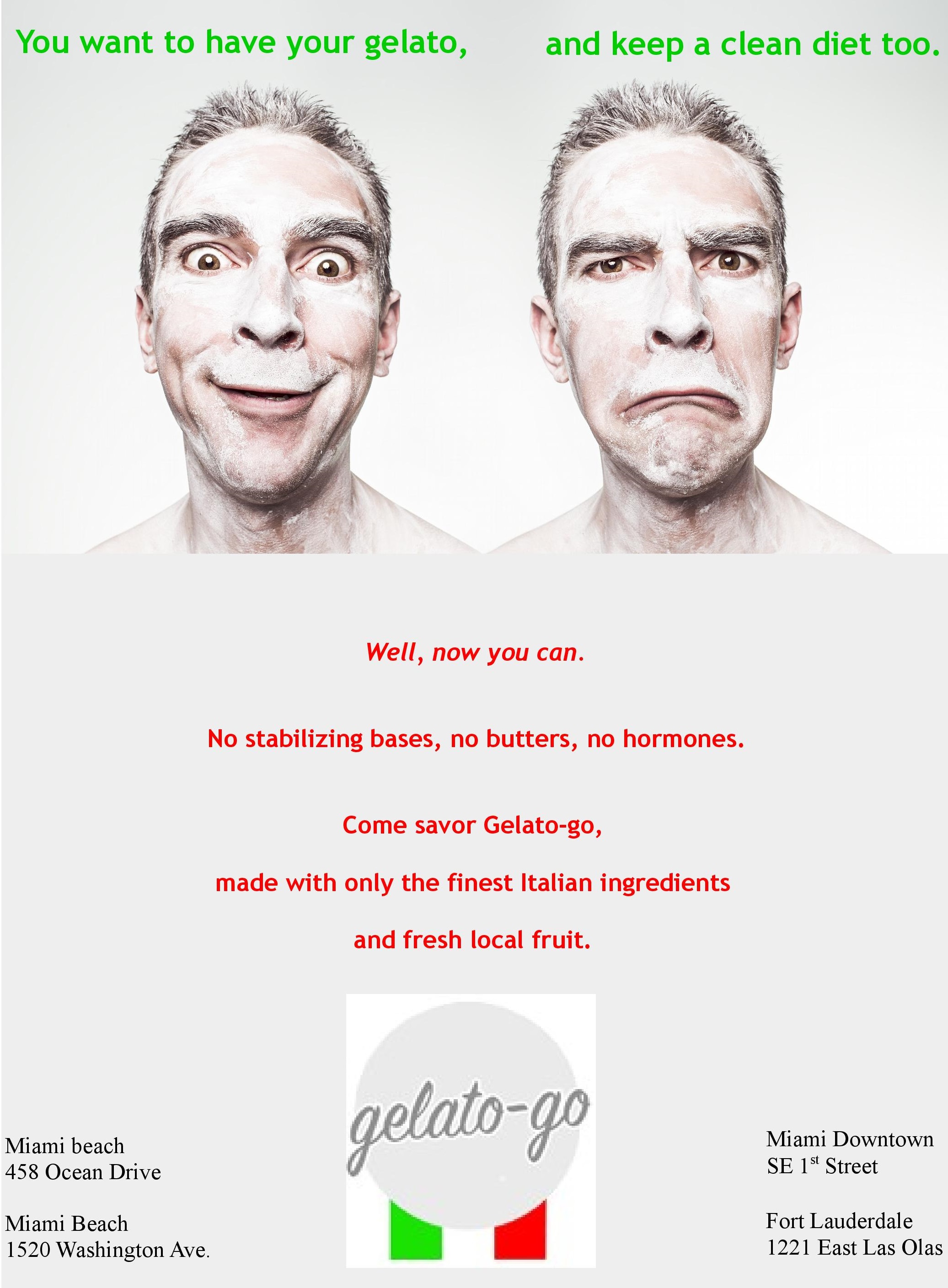 Print ad 1 for Gelato-go