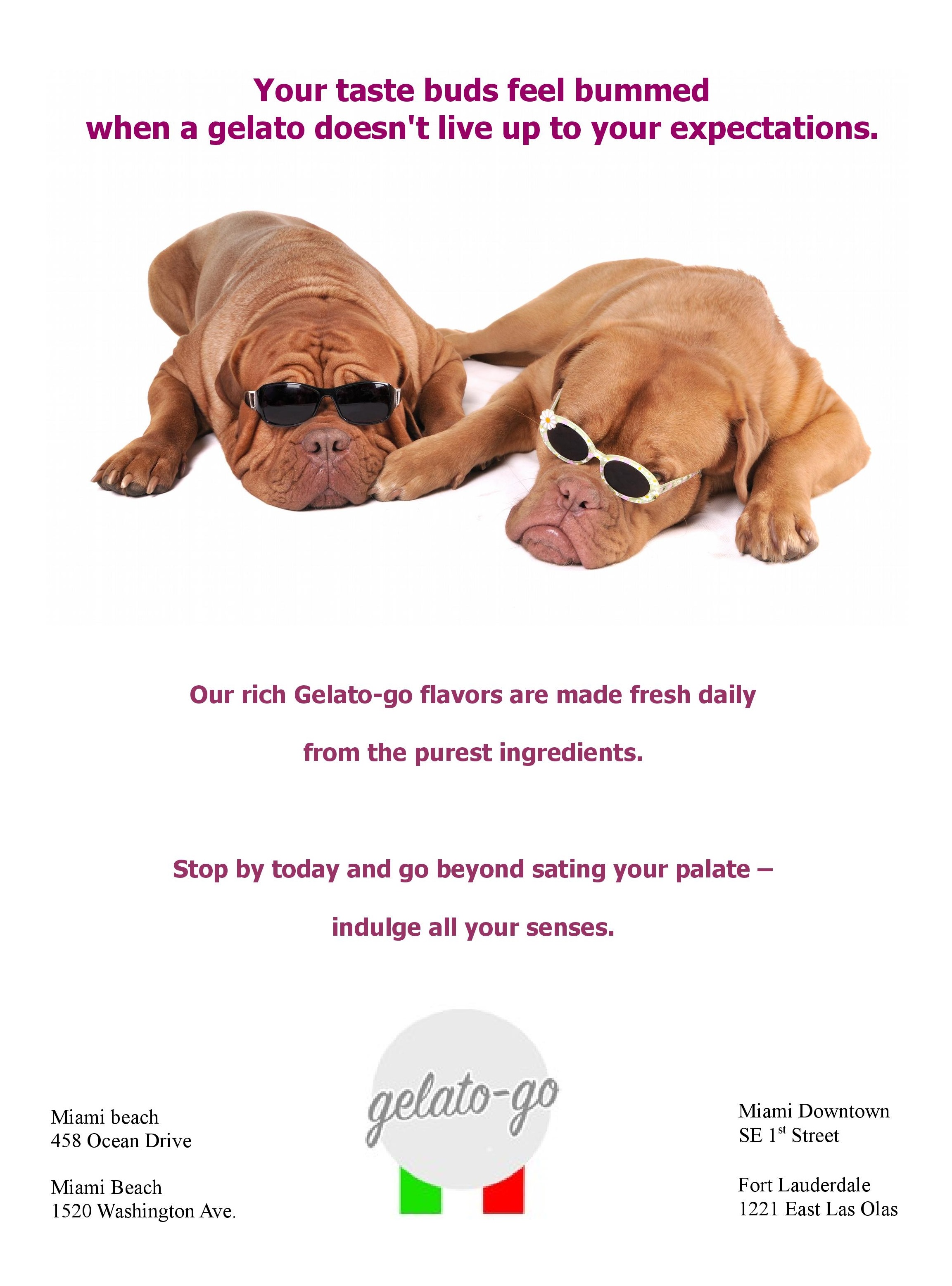 Print ad 2 for Gelato-go