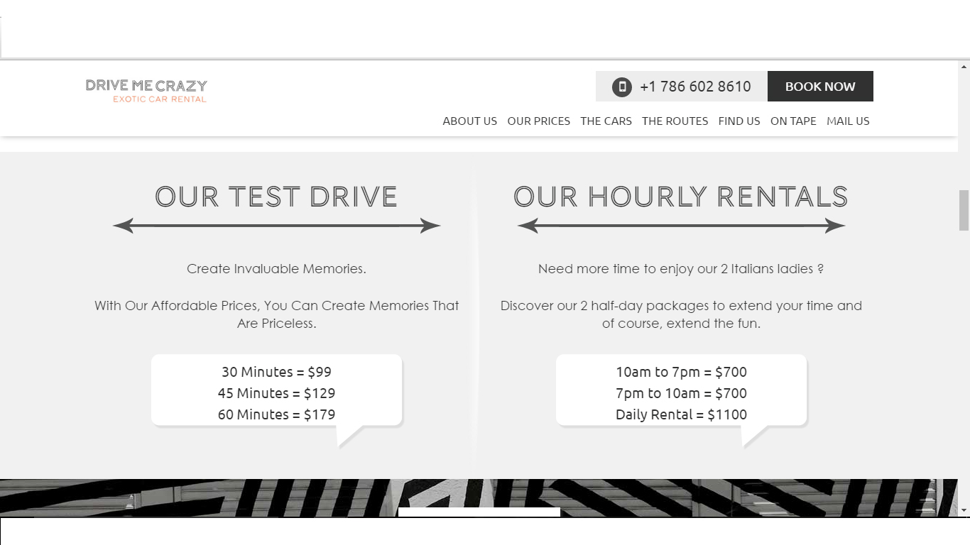 Website content for test-drive-miami.com