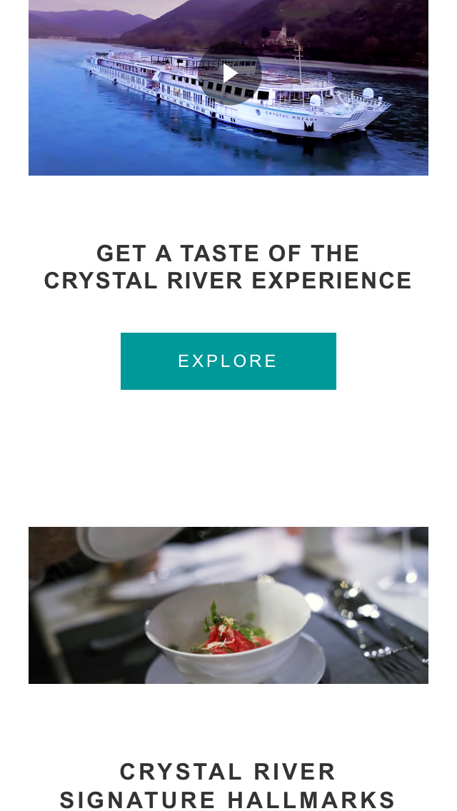 E-blast for Crystal Cruises