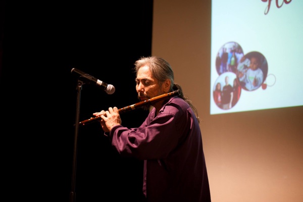 Jeff, an incredibly talented flute player, who raised $3,500 on HandUp for dental work to be able to continue playing music.