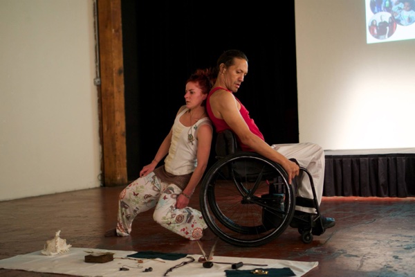 Rodney Bell, a world-renowned wheelchair dancer, performed a piece called ‘Sacred’ about the journey of moving forward. Rodney also raised funds on HandUp for a laptop to find work after experiencing homelessness.