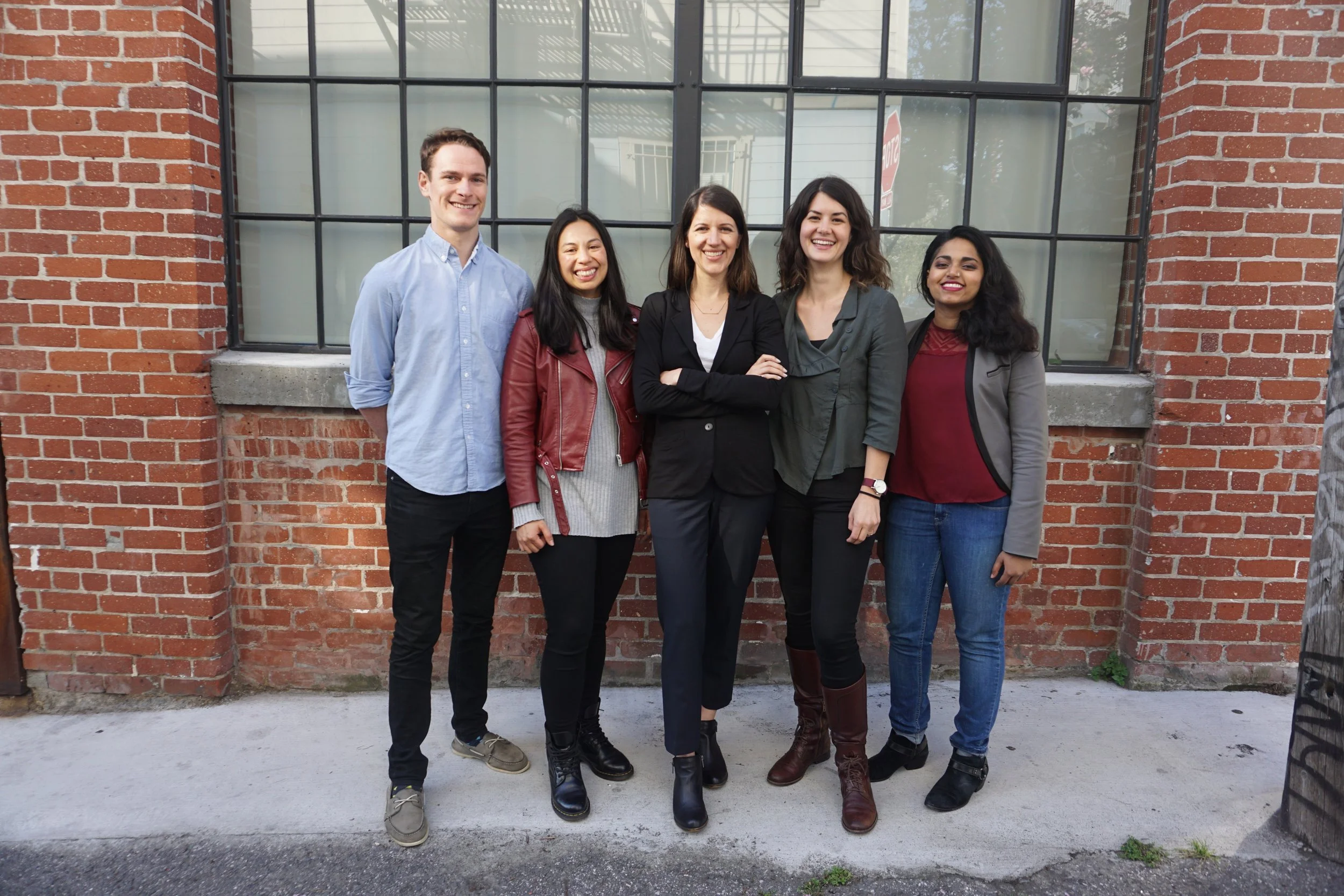 The HandUp Team: Barney, Katrina, Rose, Sammie, Patricia
