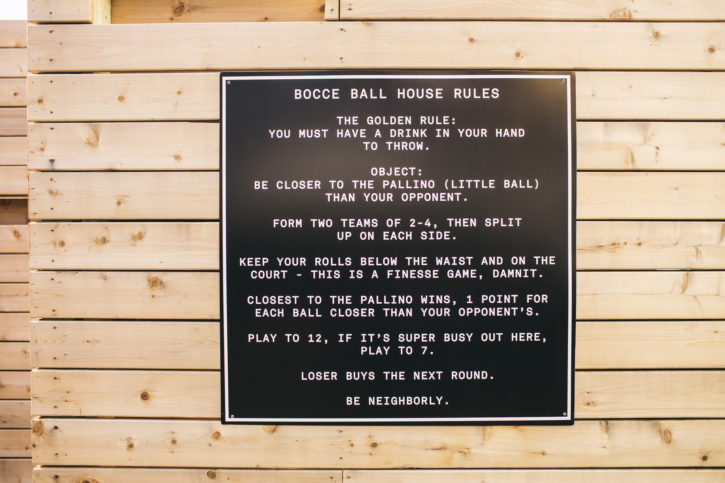 Bocce Ball Rules