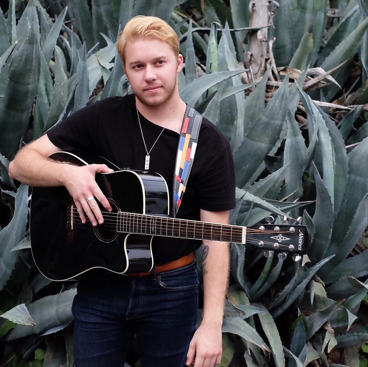 MODERN ART GUITAR STRAP WWW.BRITTANYMATYAS.COM 2