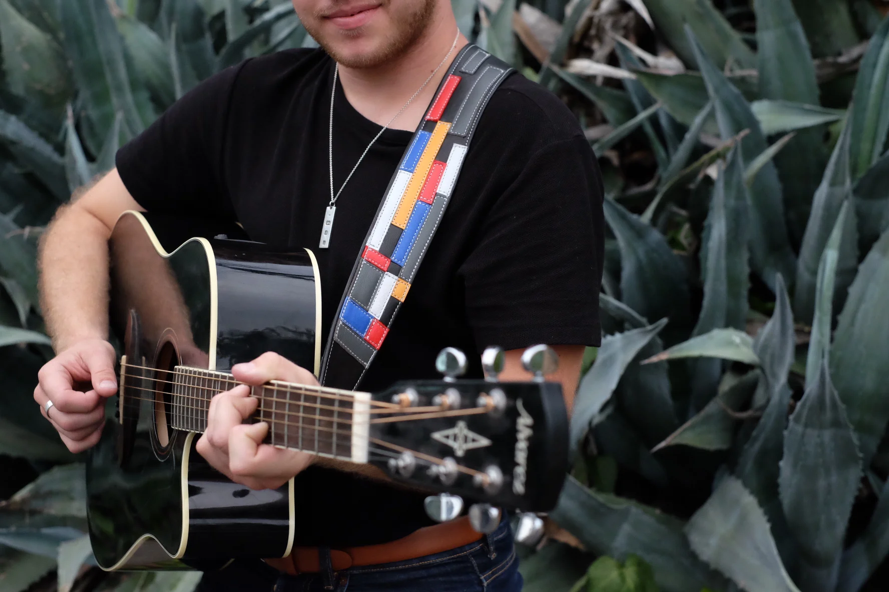 MODERN ART GUITAR STRAP WWW.BRITTANYMATYAS.COM 3