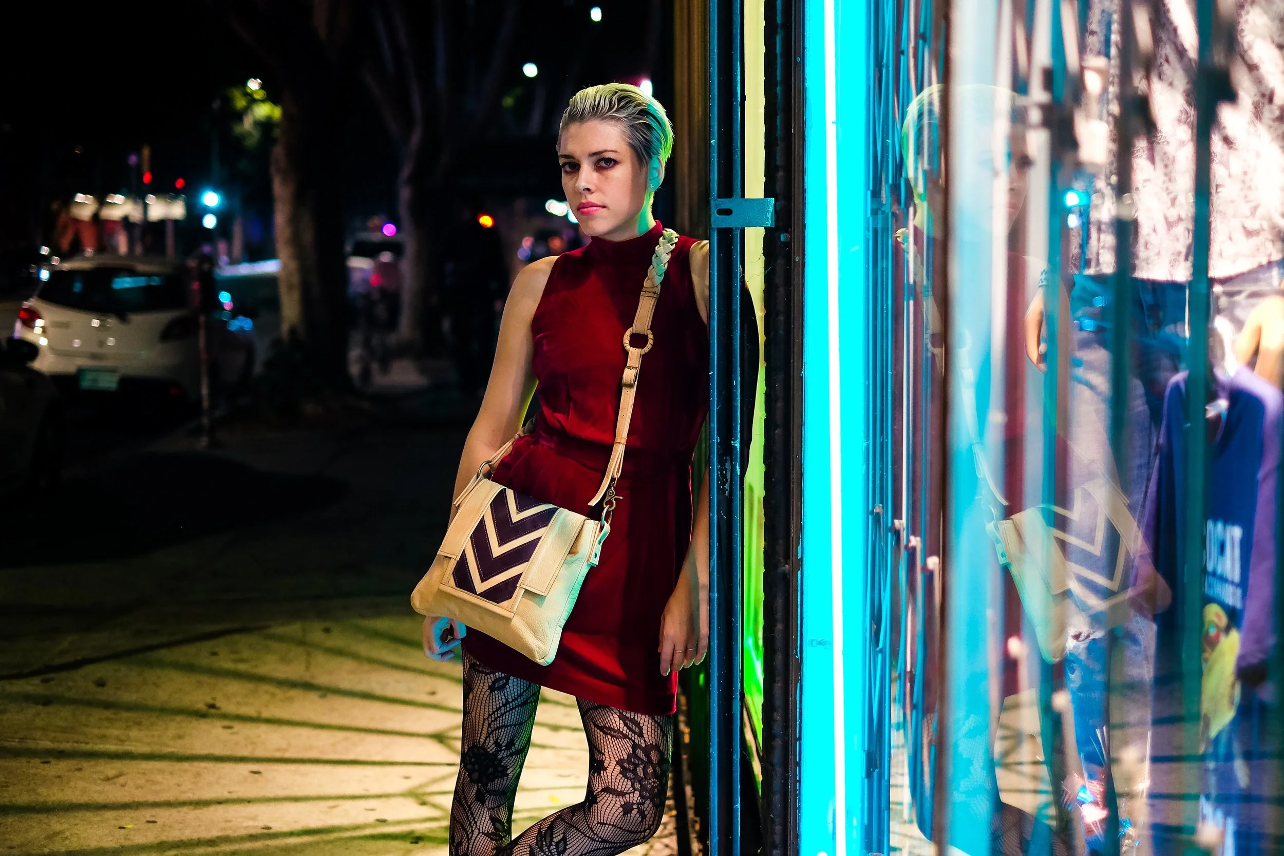 Stella Crossbody - Tan Chevron matyas 1