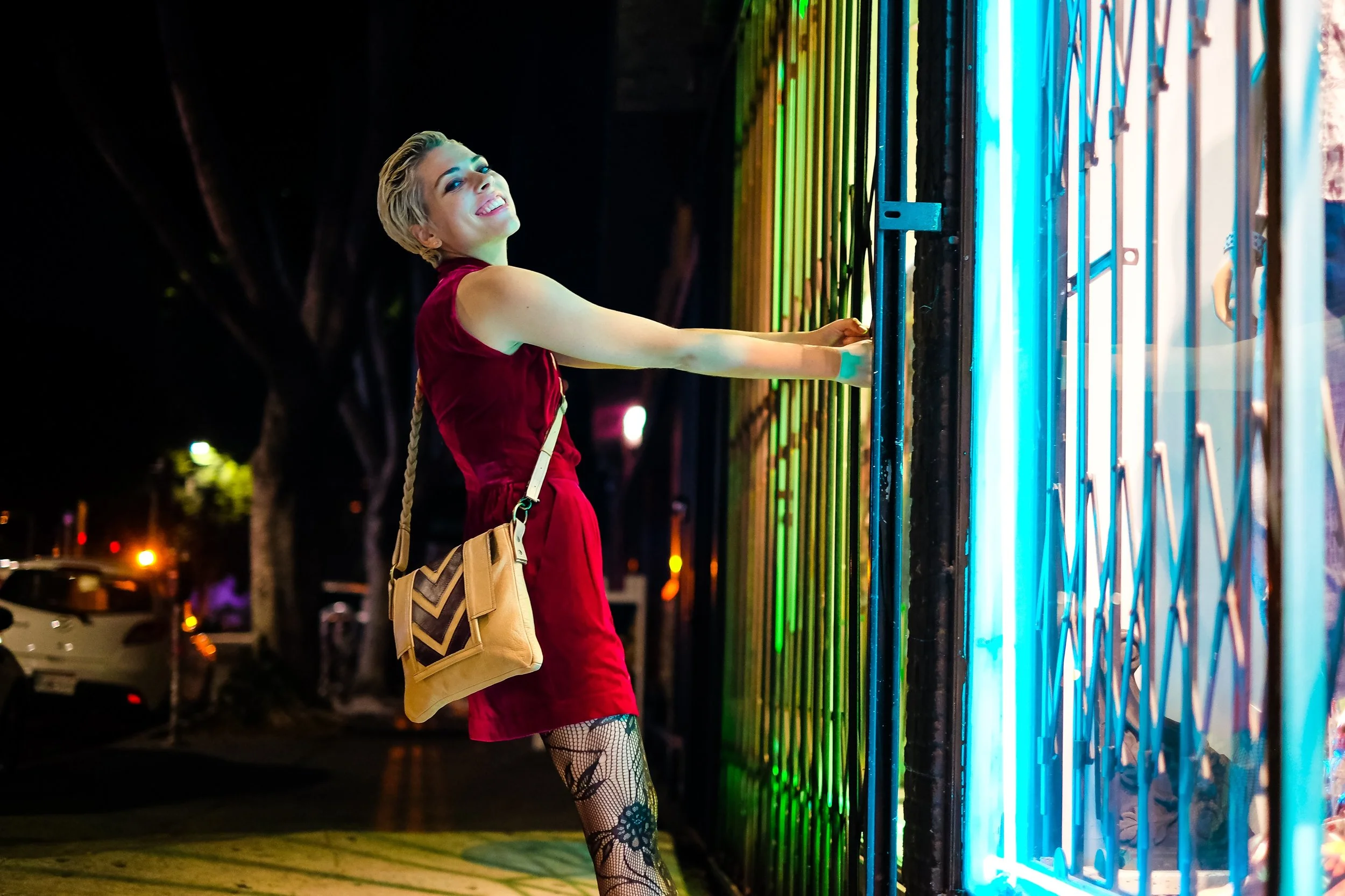 Stella Crossbody - Tan Chevron 3