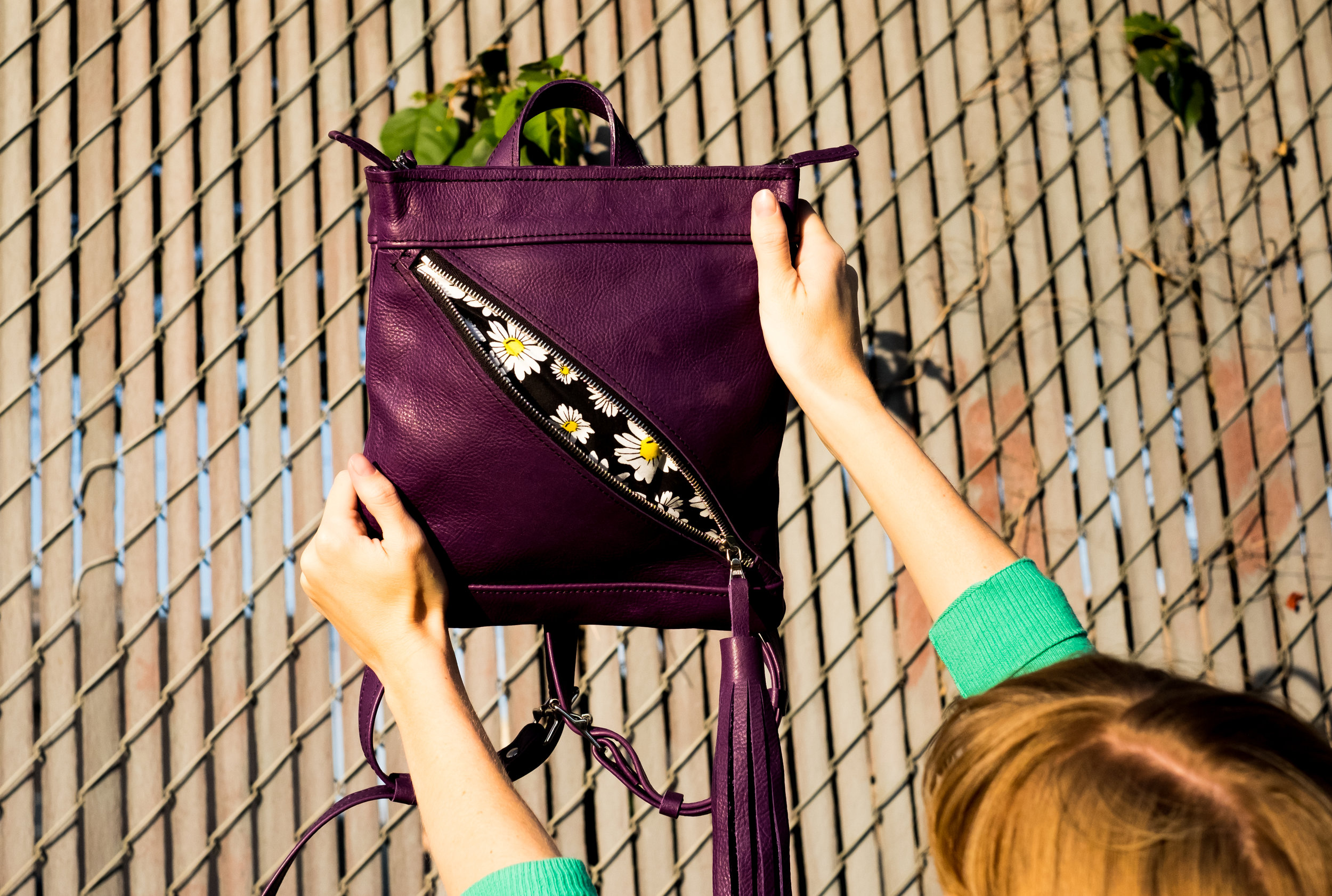 Glazerr Tassel Backpack - Purple 7