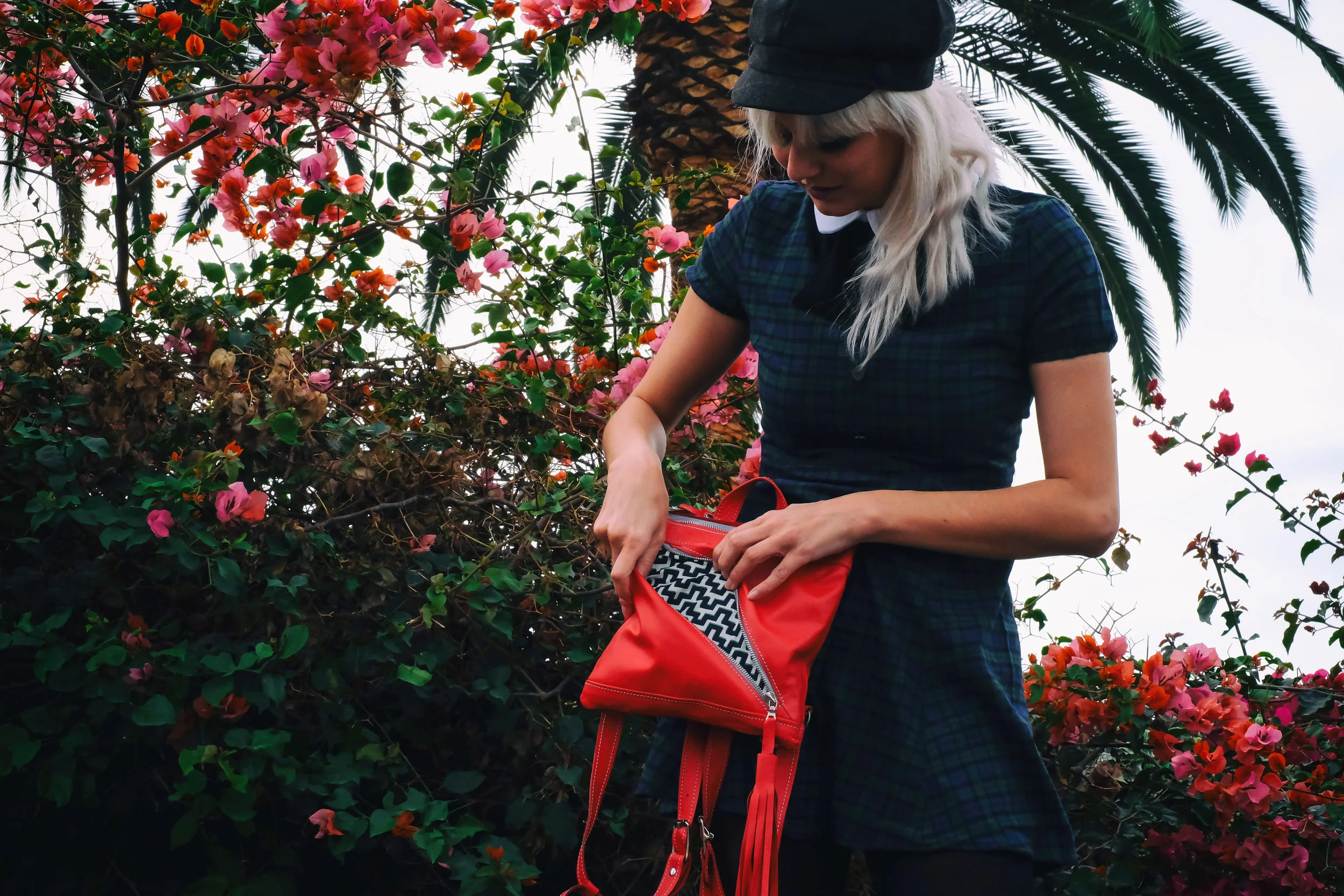 Glazerr Tassel Backpack - Red brittany matyas