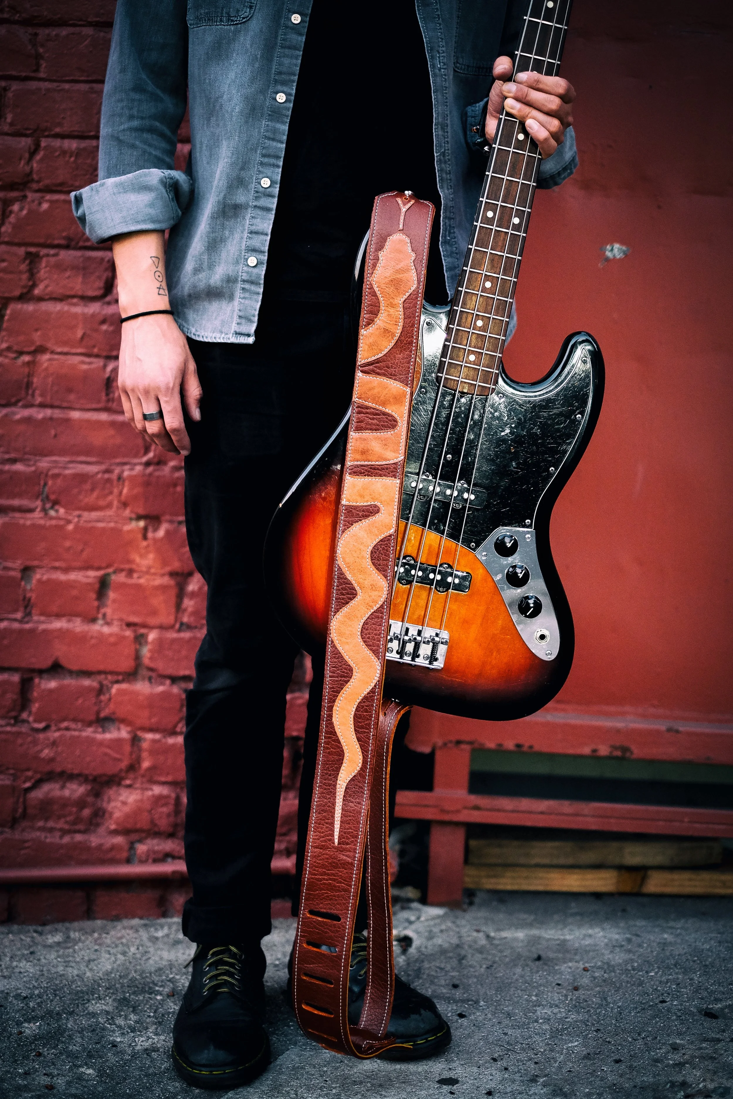 Cobra Guitar Strap brittany matyas handmade 5