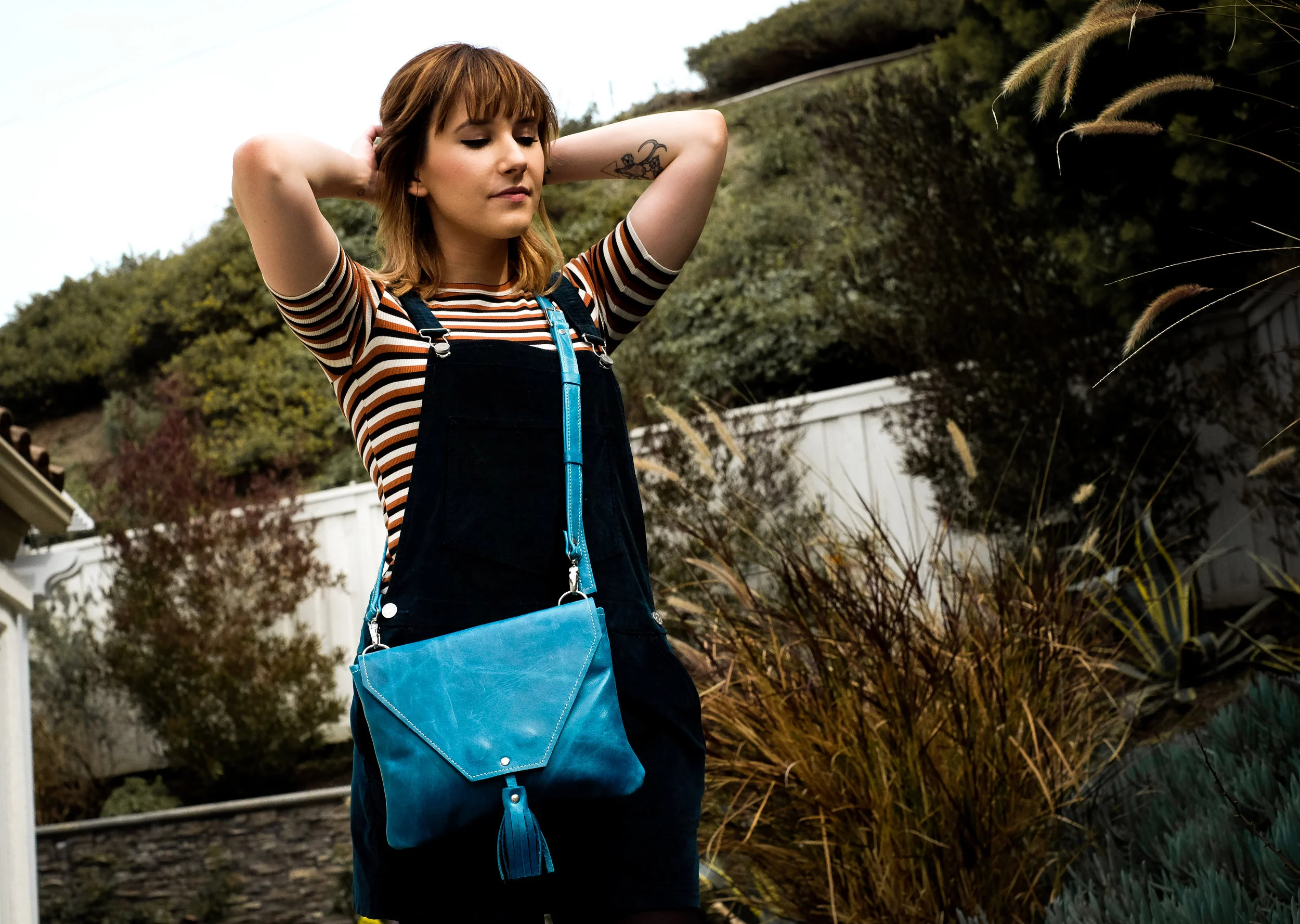 Olivia Shoulder Bag - Teal brittany matyas 4