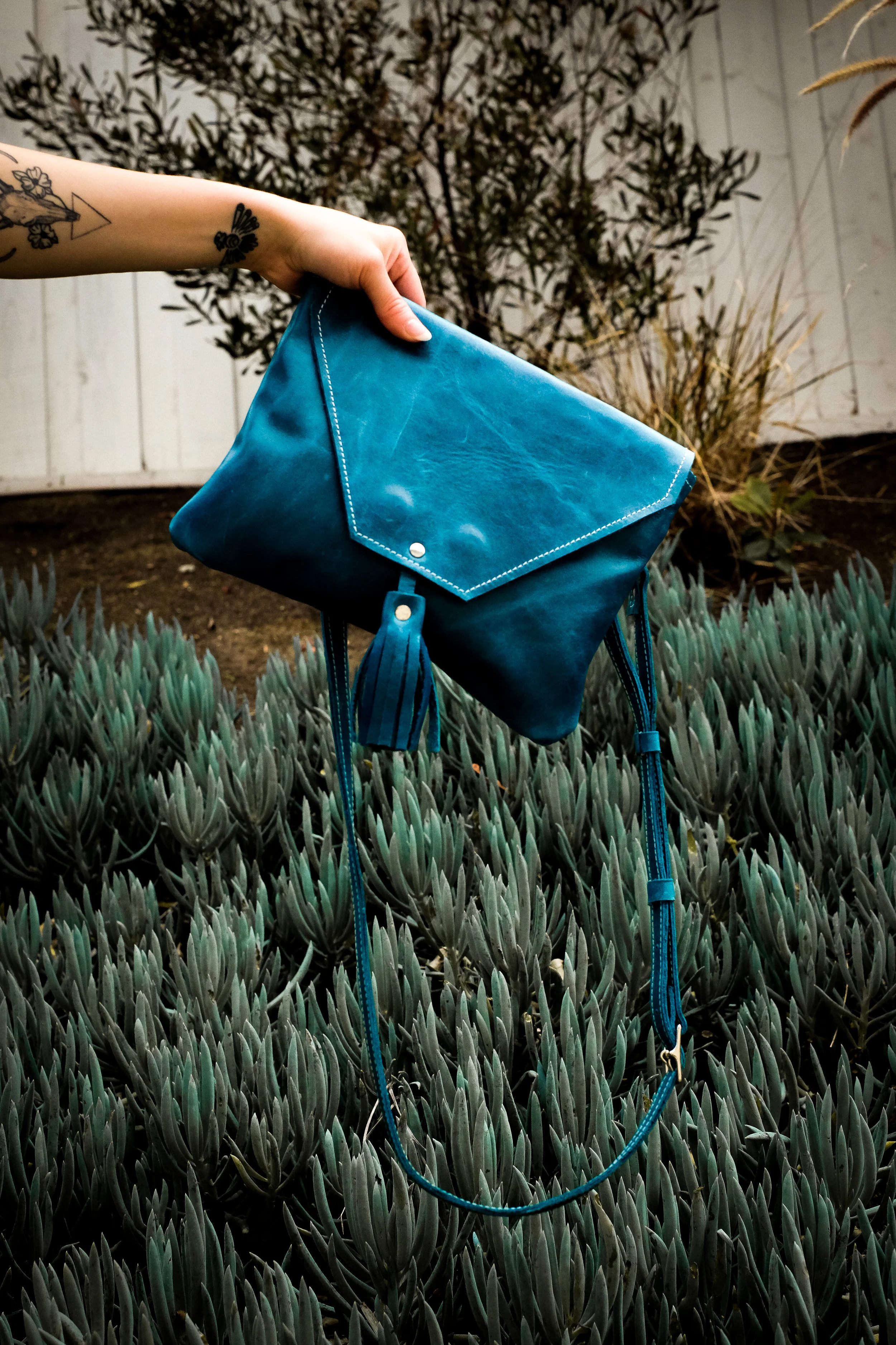 Olivia Shoulder Bag - Teal brittany matyas 2