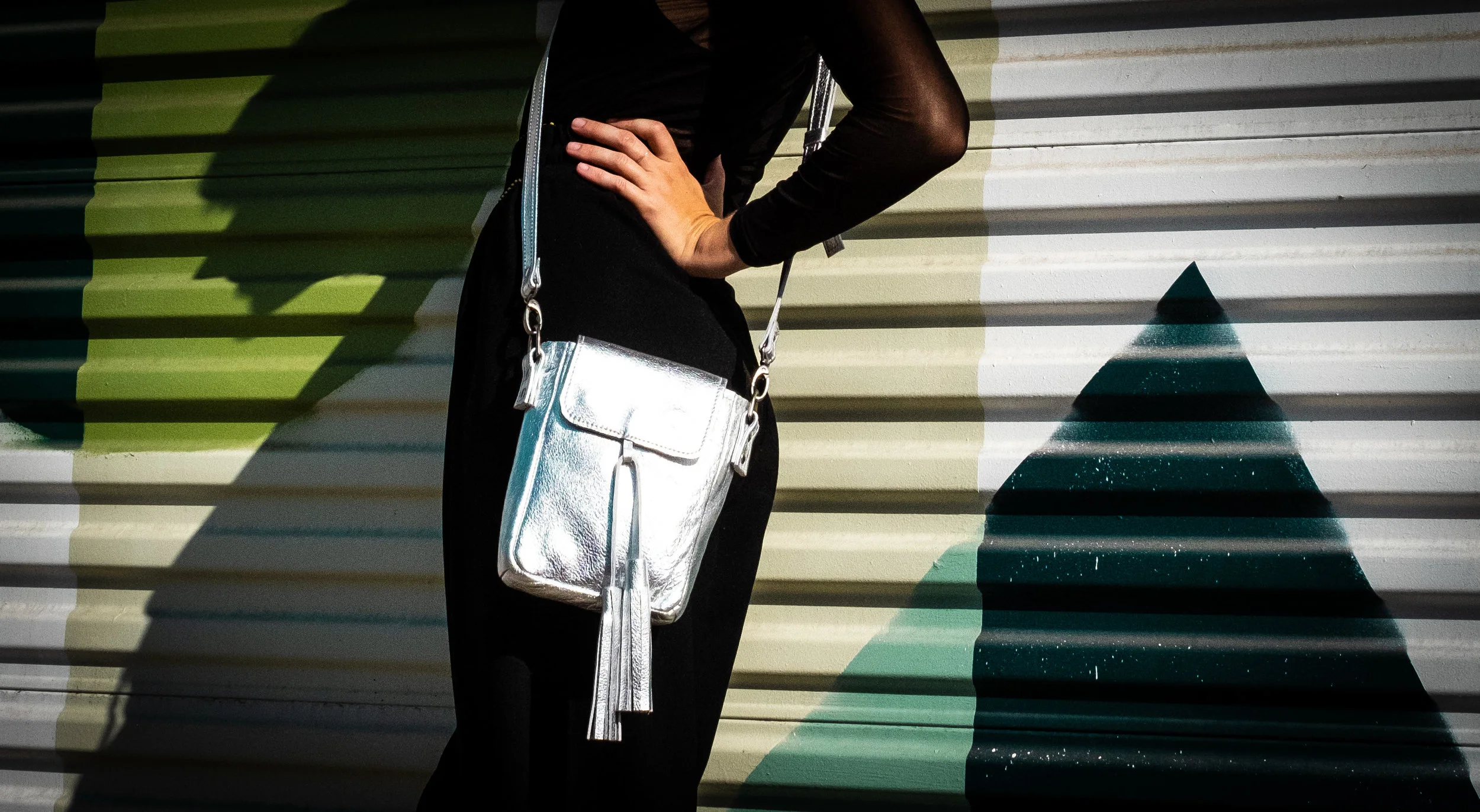 Iggy Tassel Pouch - Silver BRITTANYMATYAS.COM
