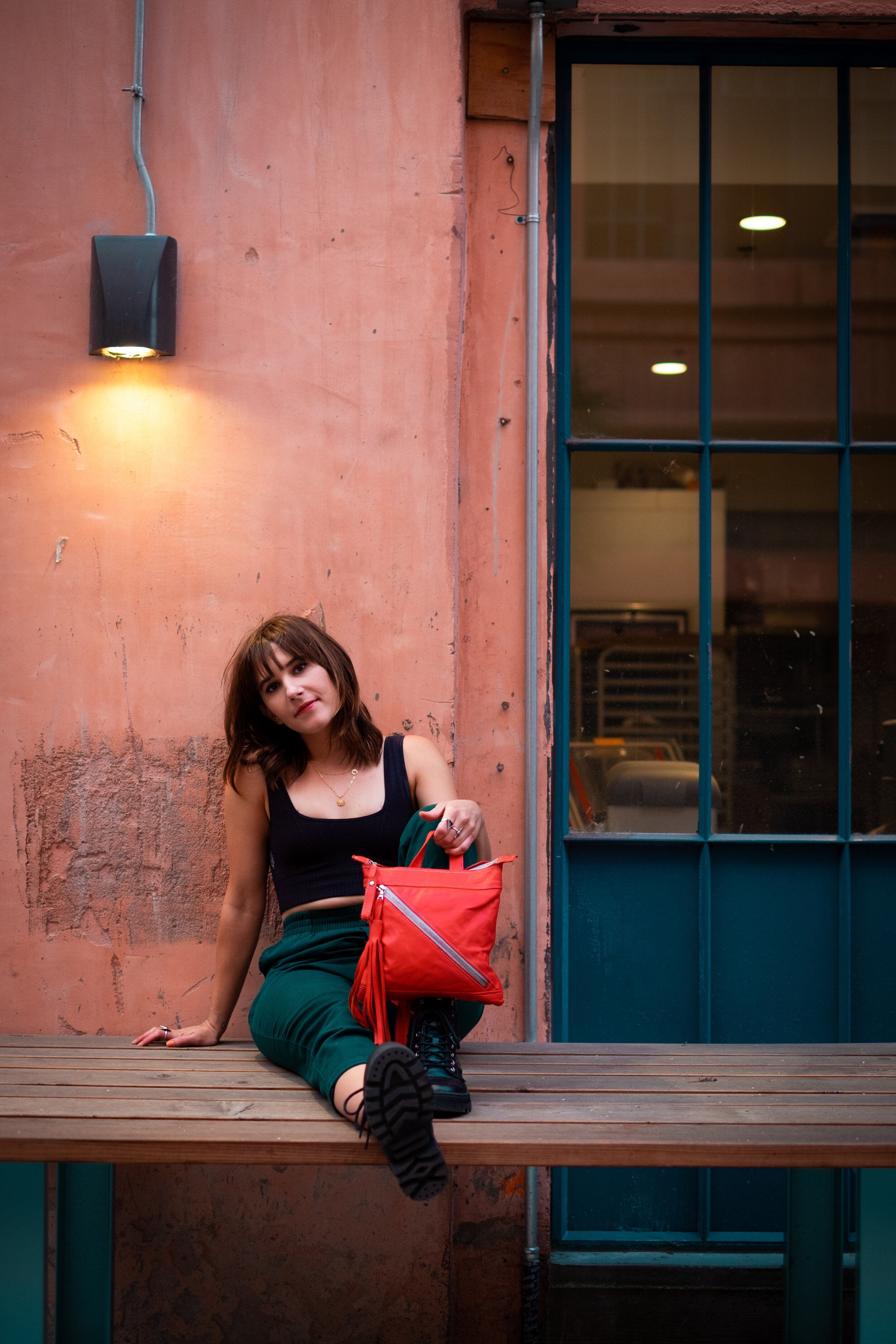 Glazerr Tassel Backpack - Red