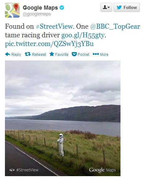 Stig Spotted on Google Street View