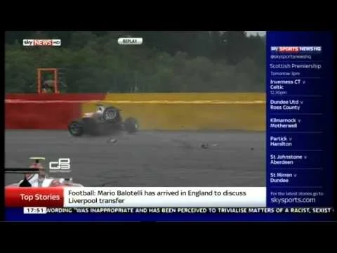 GP3 Belgium (Spa) 2014 - Konstantin Tereshchenko Horror Crash