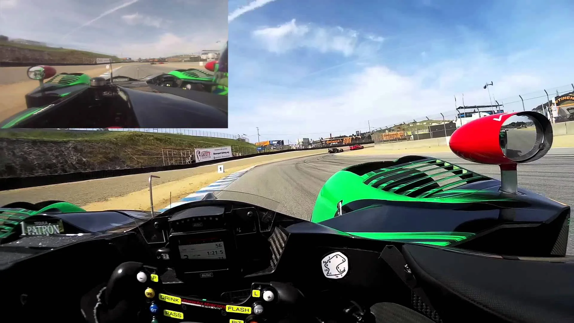 Scott Sharp Visor Cam at Mazda Raceway