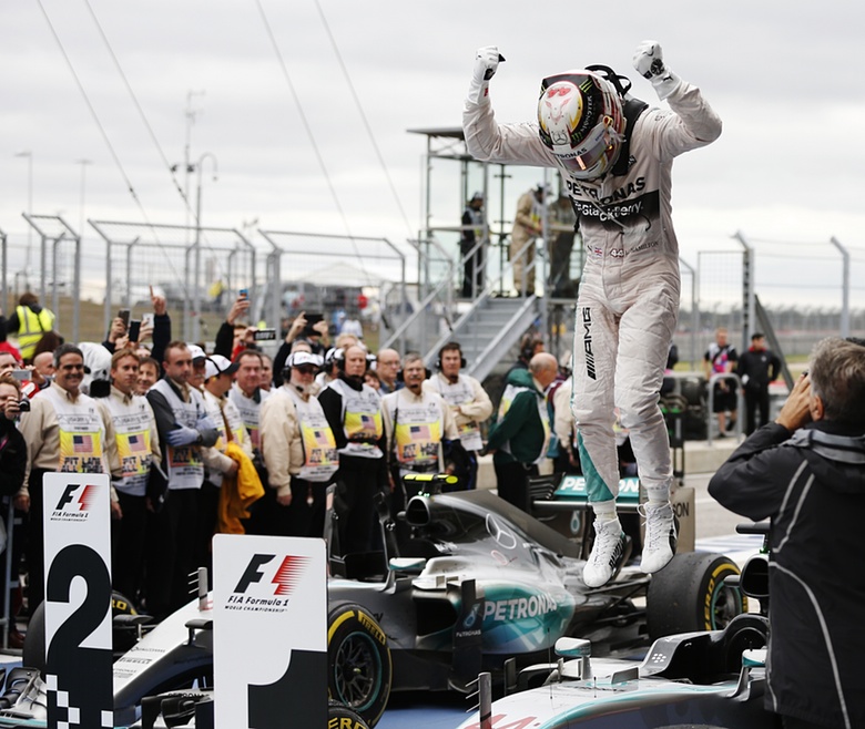 Lewis Hamilton, three times World Champion. Photograph: John Locher/AP