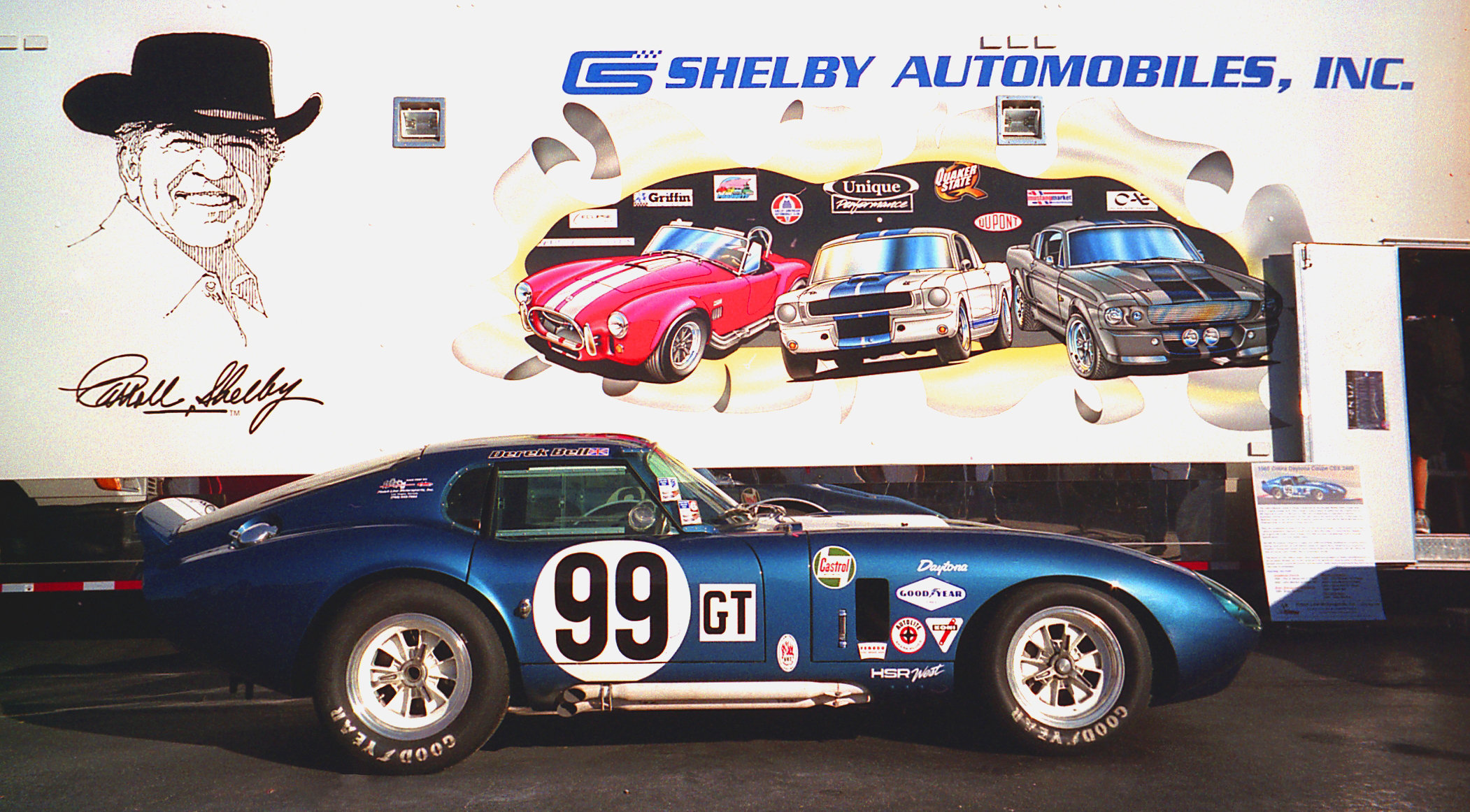 Cooked Shelby Daytona Coupe In Front of Trailer 1.JPG