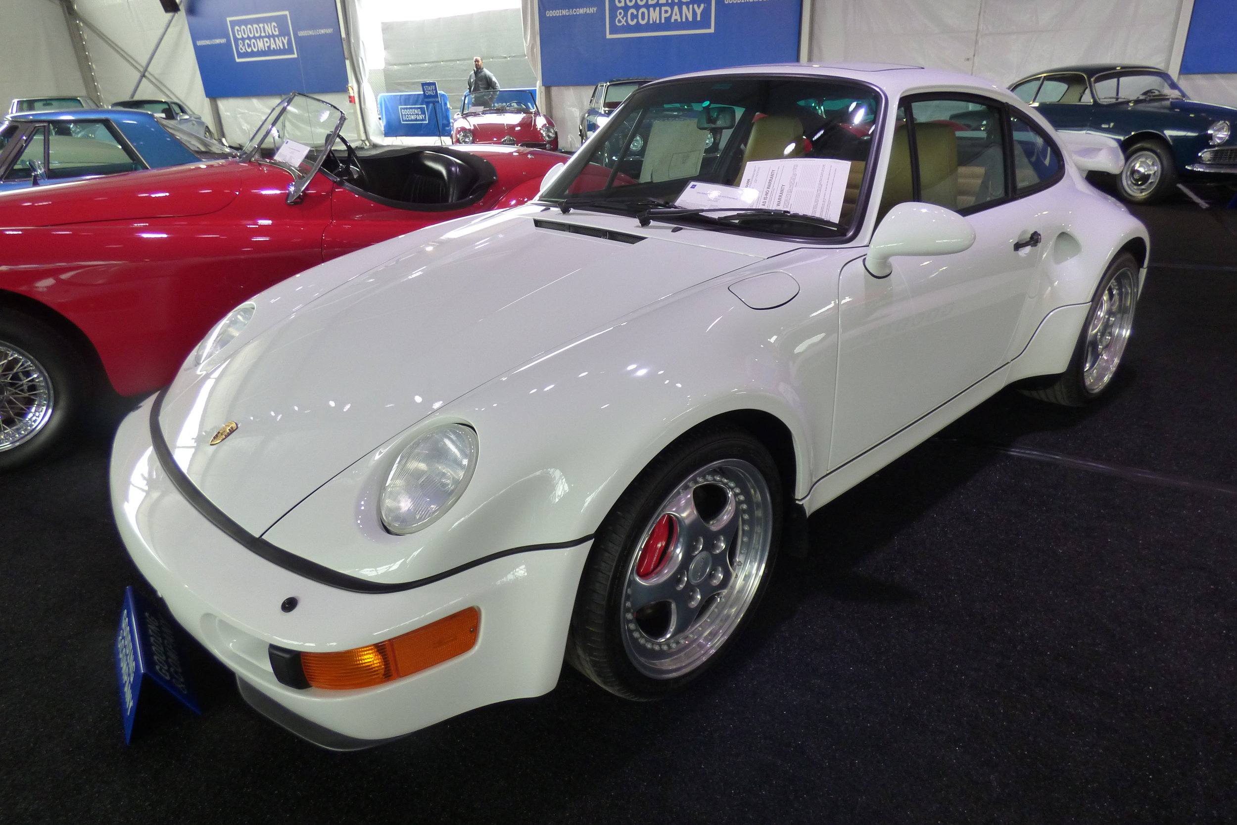 The fabled "Time-Capsule Condition" 1994 Porsche 964 Turbo 3.6 S Flachbau. Sold for $1,100,000.