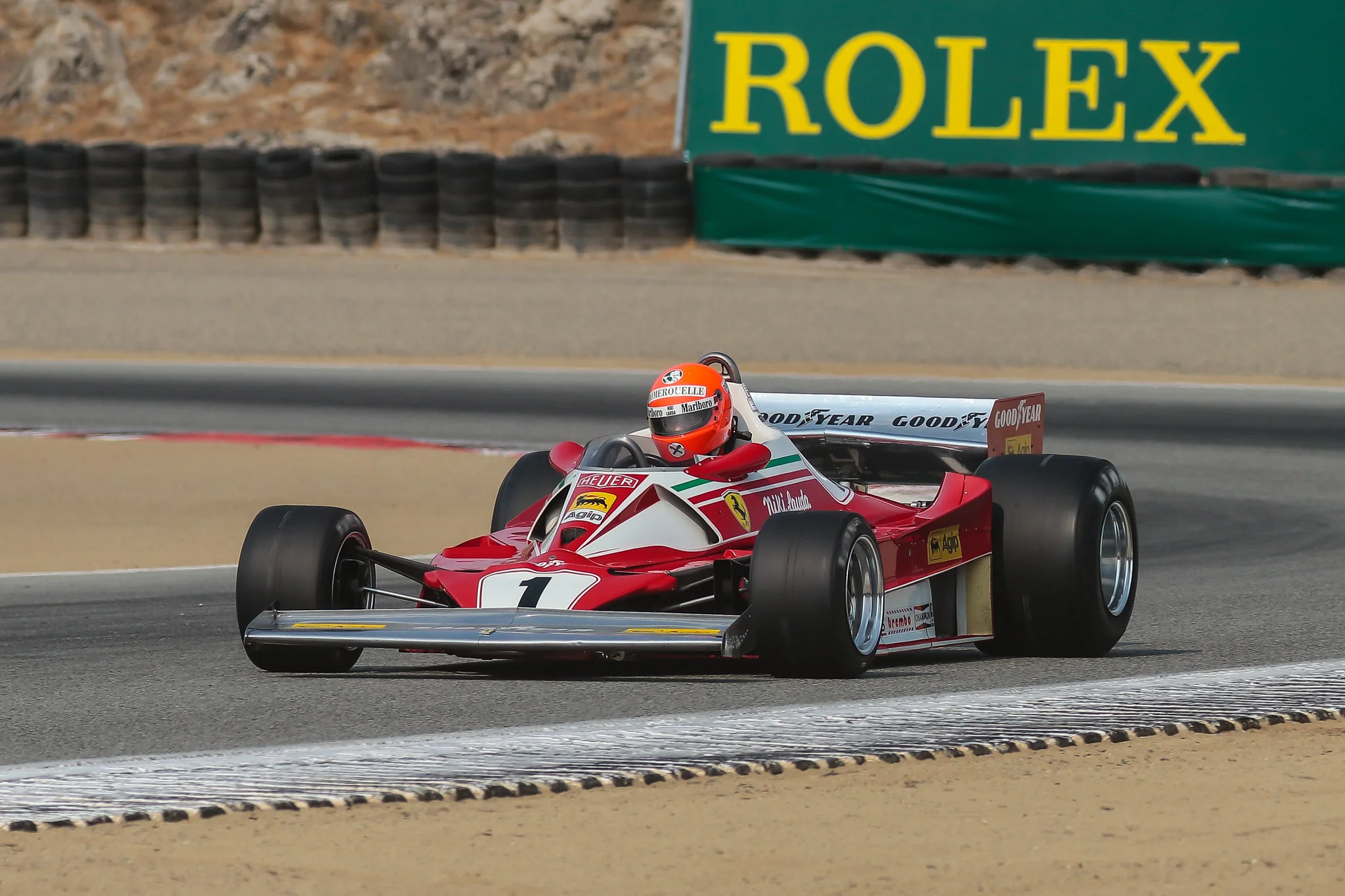 Legendary Cars at the Reunion, including classic Formula 1
