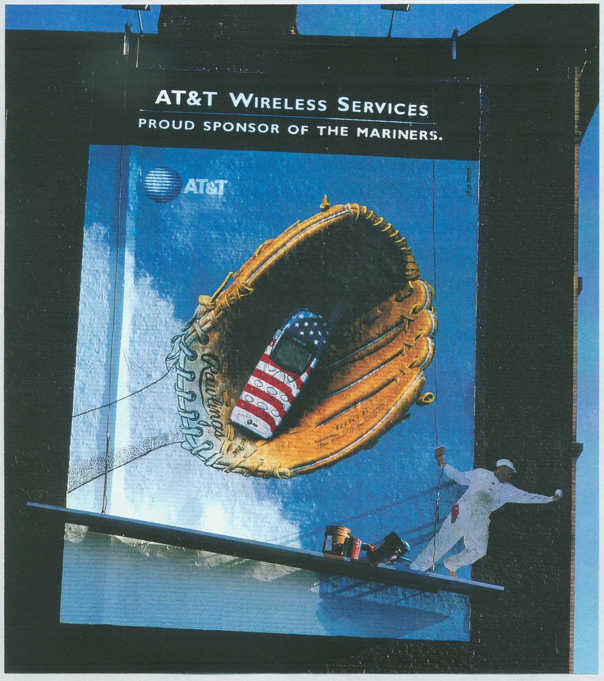 AT&T: Billboard outside Safeco Field, Seattle