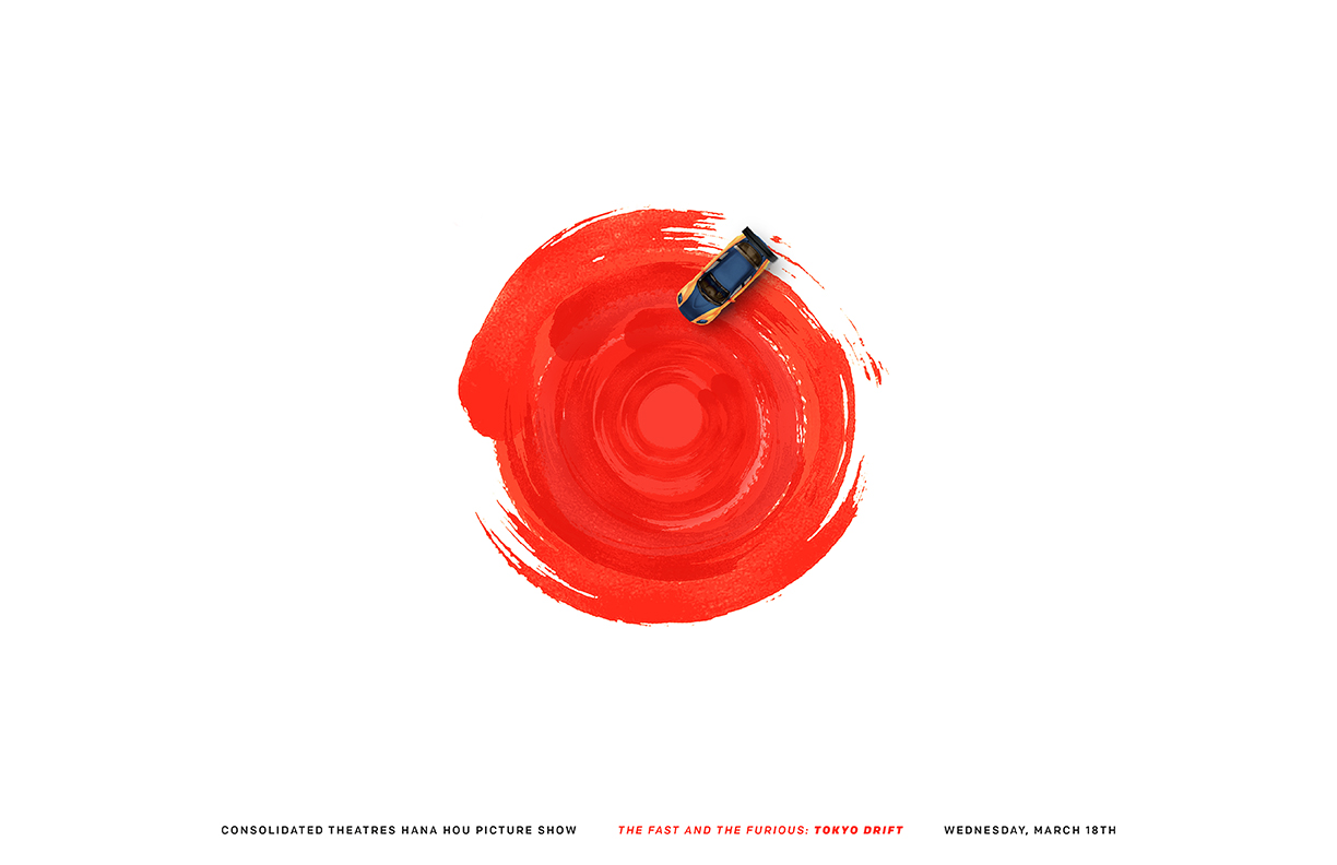 "The Fast and the Furious: Tokyo Drift" poster concepted by me and designed by Charlie Pedrina.