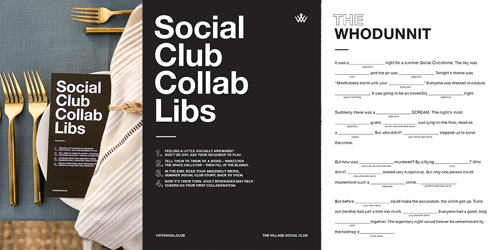 Ward Village: Social Club Collab Libs (Silver Pele Award Winner, Best Copywriting)