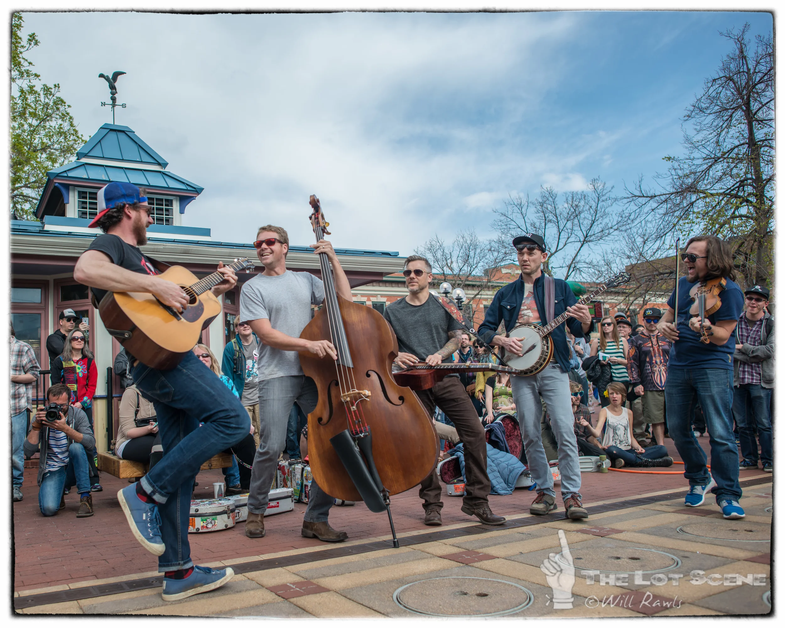 The Infamous Stringdusters - 20 April 2015 - “Flashpick" on Pearl Street Mall - Boulder, CO