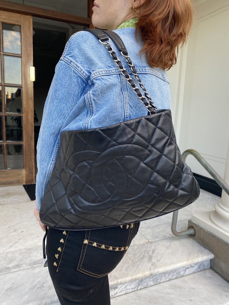 Chanel - Caviar Leather Tote Bag — The Frock Exchange