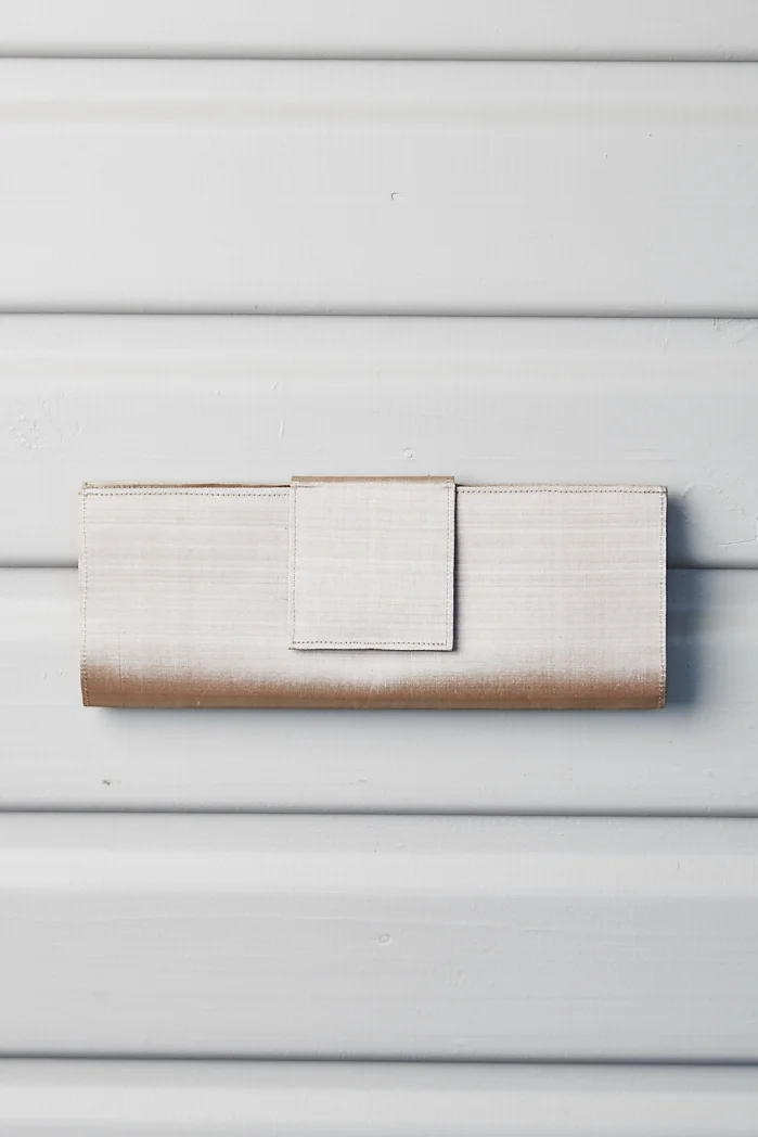 Handmade silk clutch bag