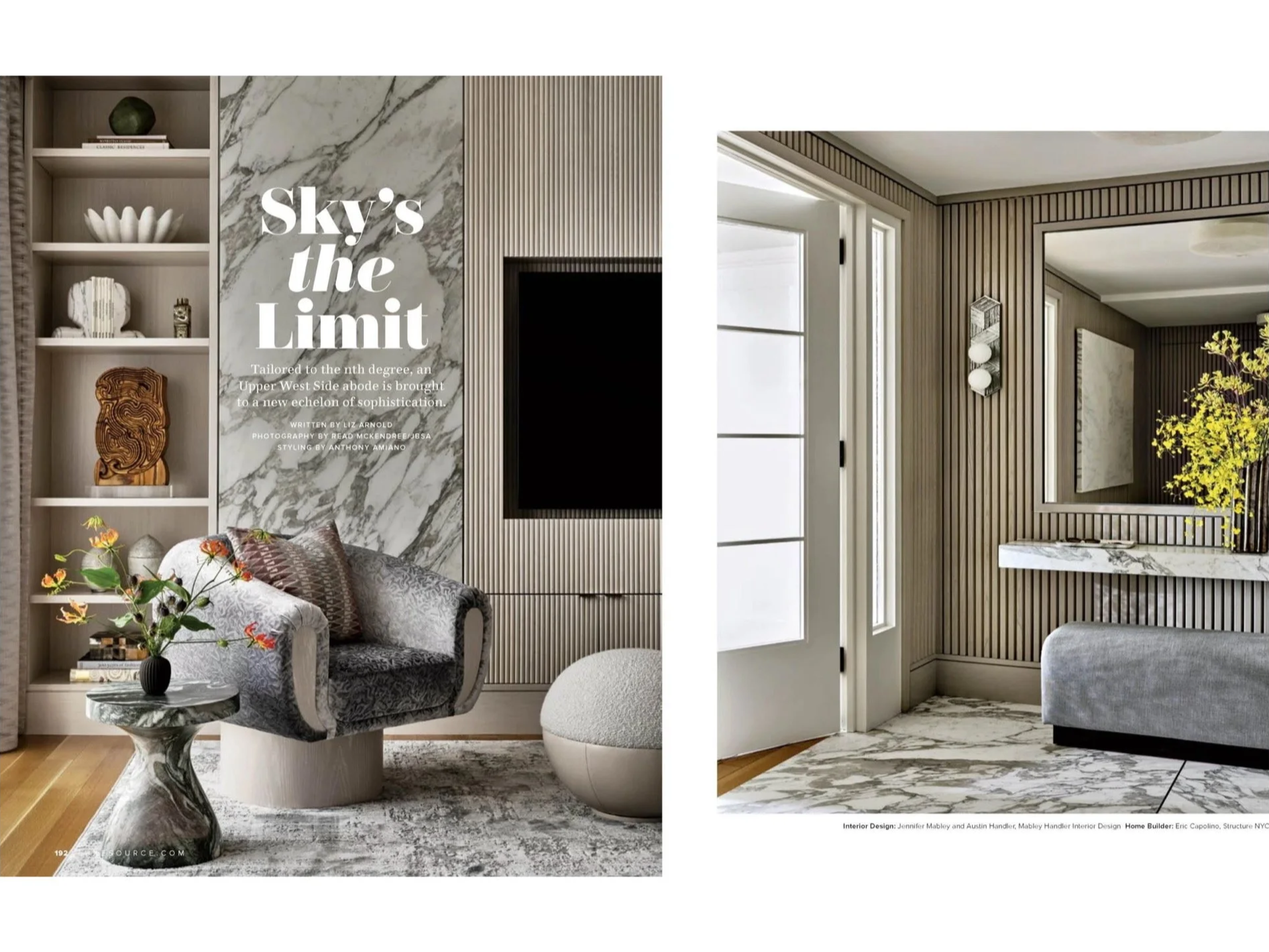 LUXE MAGAZINE, UPPER WEST SIDE RESIDENCE, DESIGN BY MABLEY HANDLER, PHOTOGRAPHY BY READ MCKENDREE