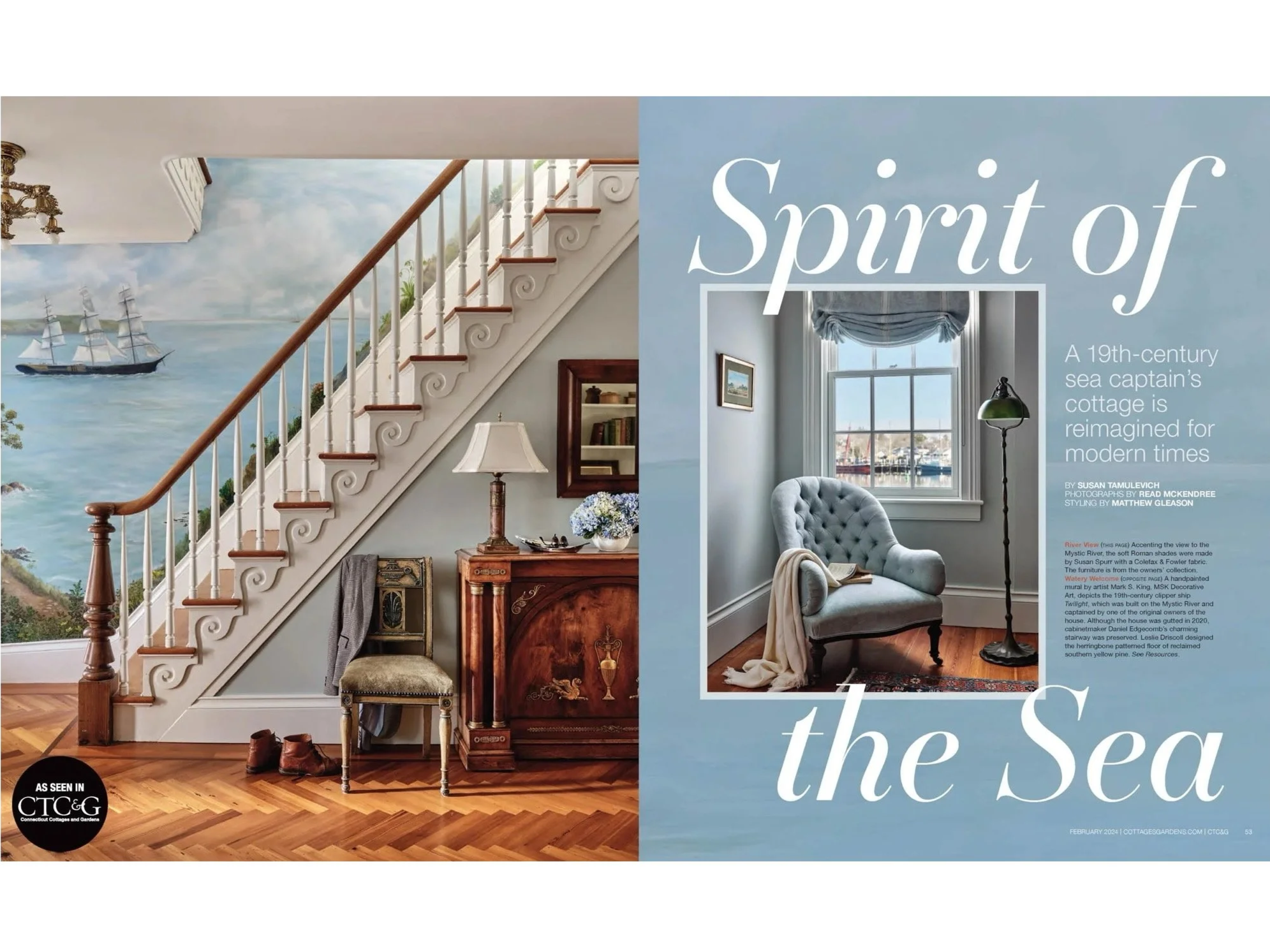 CT COTTAGES &amp; GARDENS, CAPTAIN’S HOUSE, PHOTOGRAPHY BY READ MCKENDREE