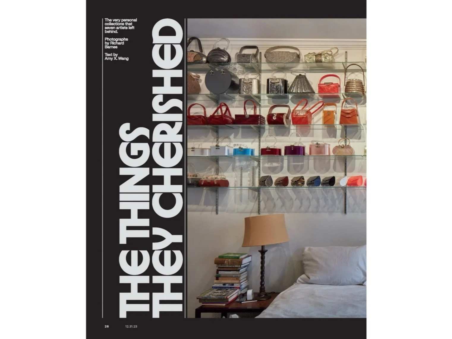 NEW YORK TIMES FEATURE ON PERSONAL COLLECTIONS, PHOTOGRAPHY BY RICHARD BARNES