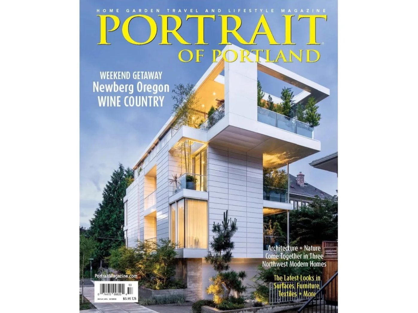 Skyview Residence Designed by William Kaven, Cover &amp; Feature in Portrait Magazine, Photography by Jeremy Bittermann