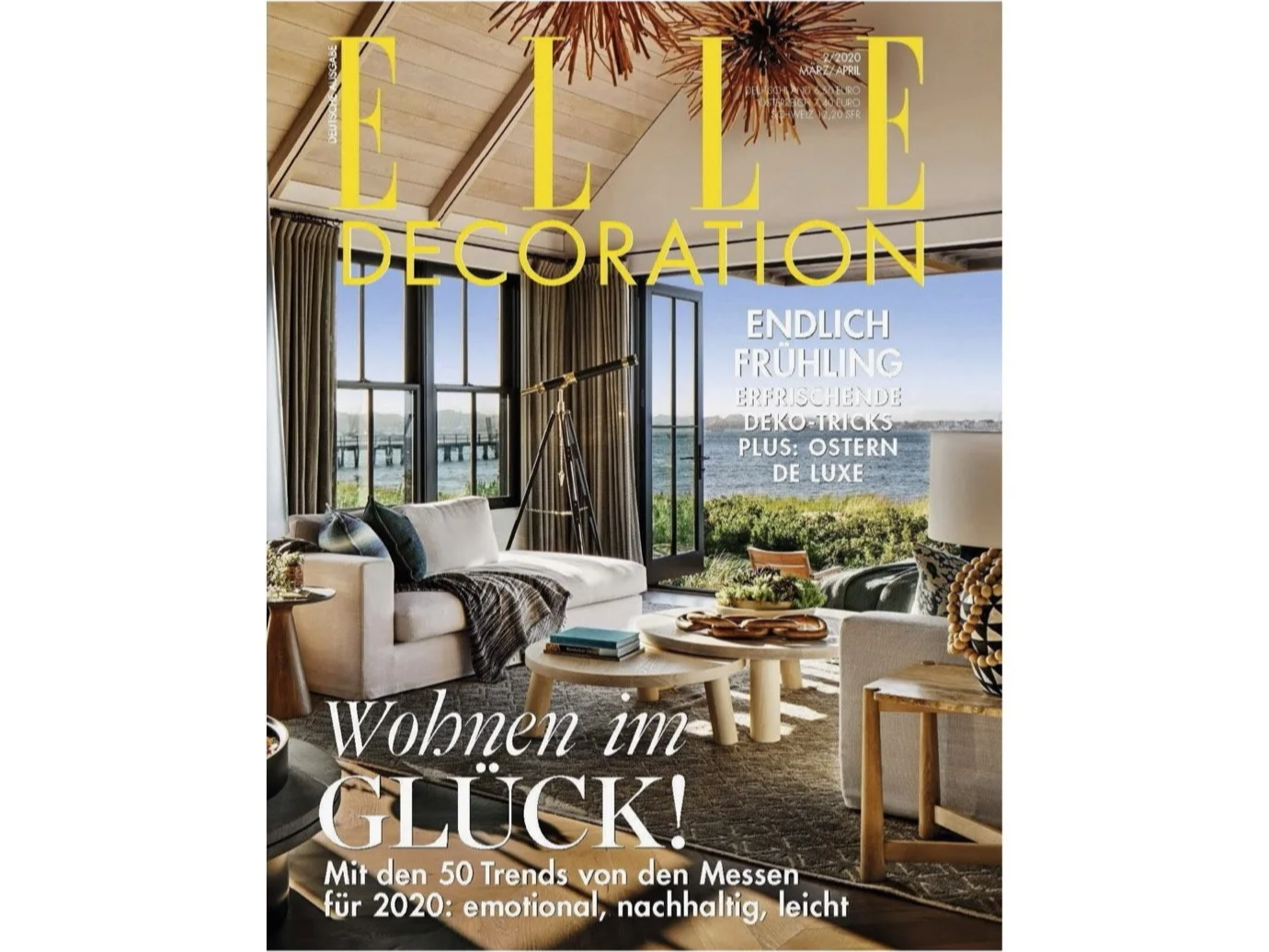 Read McKendree cover image of Nantucket Residence for Elle Decoration Germany, design by Workshop APD.