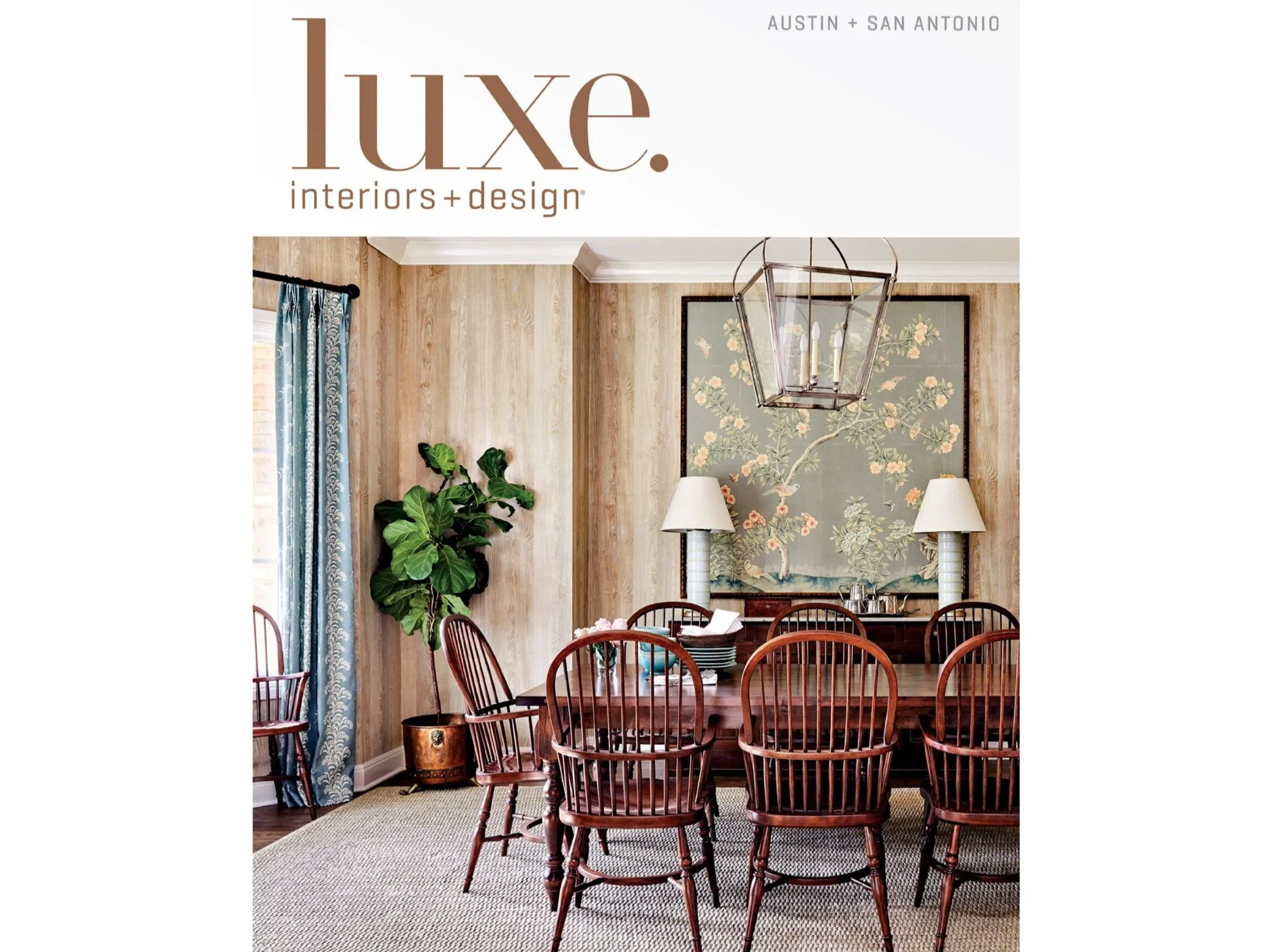Luxe cover of Austin residence by Meredith Ellis, photography by Read McKendree.