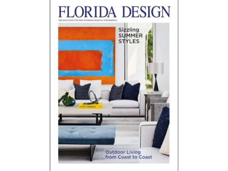 Florida Design cover of Palm Beach Home, design by Workshop/APD and photography by Read McKendree.