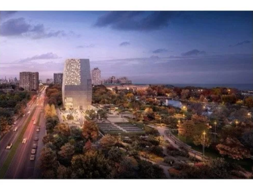 Obama Presidential Center Concept design in ARCHITECT MAGAZINE, Photography by James Ewing